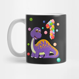 First Birthday Baby Dinosaur and bubbles Mug